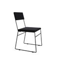 Ver imagem 3 de Kit 6 Cadeiras Málaga Veludo Preto para Mesa Sala de Jantar Cozinha - Preto