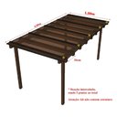 Ver imagem 2 de Cobertura Policarbonato Alveolar 4,00m x 1,00m - Bronze 4mm