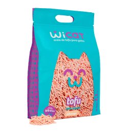 Granulado Higiênico para Gatos 2,1kg Tofu Pêssego - Wicat - 2