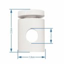 Ver imagem 4 de Kit-10 Desviador de Cabo para Lustres e Pendentes e Luminária Md-6005/10 Branco