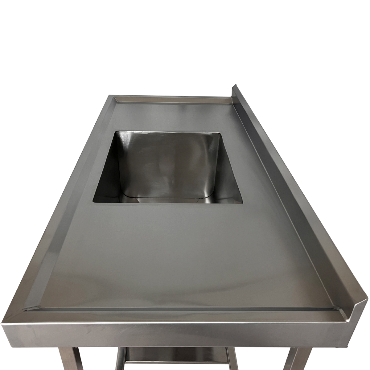 Pia Aço Inox Industrial 120x60x90 Cm Cuba Centralizada Nortinox - 7