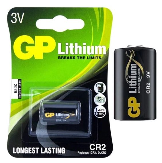 Bateria Gp Lithium P/ Câmera Cr 2 - 3v 800mah Blister