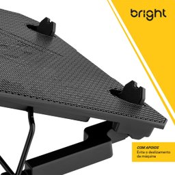 Suporte Gamer para Notebook, LED, 15.6, 2x FANS, HUB USB, Preto - BC001 - 3