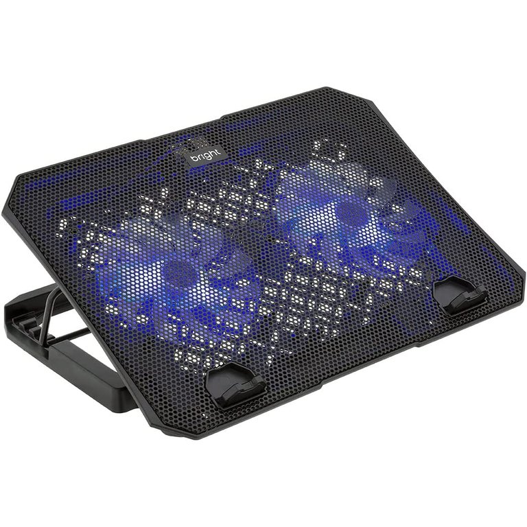 Suporte Gamer para Notebook, LED, 15.6, 2x FANS, HUB USB, Preto - BC001