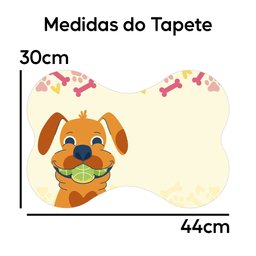 Tapete Comedouro Ração Cachorro Pet Cão Dog Lona Nº1 - 30x44 Arte na Arte Tapete para Comedouro de C - 4