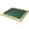CONJ 4 Tabuleiros de Mesa Para DOMINÓ Com Feltro Verde 66x66 cm 7009 Souza - 1
