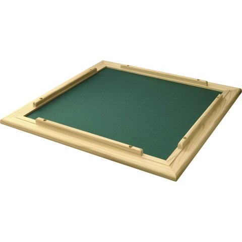 CONJ 4 Tabuleiros de Mesa Para DOMINÓ Com Feltro Verde 66x66 cm 7009 Souza