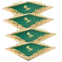 Ver imagem 2 de CONJ 4 Tabuleiros de Mesa Para DOMINÓ Com Feltro Verde 66x66 cm 7009 Souza