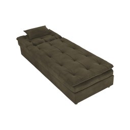 Sofá Chaise Super Confortável para Sala de Estar - Suede:capuccino - 3