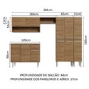 Ver imagem 4 de Armário de Cozinha Completa 261cm Rustic Emilly Madesa 02