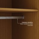 Ver mais imagens de Guarda Roupa Planejado Canto Linear Porta Ripada Samambaia CabeCasa MadeiraOriginals Marrom/Carvalho