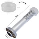 Ver imagem 2 de Conjunto Tubo de Ligação 25cm para Bacia Sanitária Cromado +anel de Vedação para Vaso Sanitário