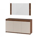 Ver imagem 2 de Buffet 3 Portas com Espelho e Moldura Painel Miriam Espresso Móveis