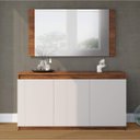 Ver imagem 1 de Buffet 3 Portas com Espelho e Moldura Painel Miriam Espresso Móveis