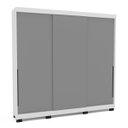 Ver imagem 4 de Guarda Roupa Solteiro 3 Portas Correr 220cm Madrid Politorno Móveis