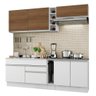 Armário de Cozinha Completa 220cm Branco/Branco/Rustic Parma Madesa 03 - 3