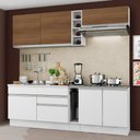 Ver imagem 1 de Armário de Cozinha Completa 220cm Branco/Branco/Rustic Parma Madesa 03