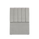 Ver imagem 1 de Cabeceira Estofada Solteiro Carla 90cm Suede Cinza Claro