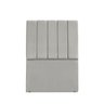 Cabeceira Estofada Solteiro Carla 90cm Suede Cinza Claro - 1