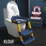 Assento Sanitário Infantil com Escada Azul - 4
