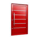 Ver imagem 1 de Porta Pivotante Alumínio Lambril Premium c/Pux.e.Elite Vermelho 240x150 Brimak