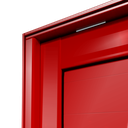 Ver imagem 5 de Porta Pivotante Alumínio Lambril Premium c/Pux.e.Elite Vermelho 240x150 Brimak