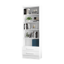 Ver imagem 1 de Estante Livreiro Multiuso Laura c/ 2 Gavetas Branco