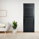 Ver imagem 2 de Porta Vestiário Palheta Alumínio Preto 160x70cm c/ Trinco