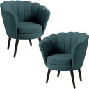 Ver imagem 2 de Kit Duas Poltronas Pétala em Linho Premium 10-verde Sua Casa Decorações