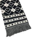 Ver imagem 3 de Manta Xale Sofá Decorativa Luxo Dupla Face Jacquard 1,40mx1,70m Istambul Azul Marinho