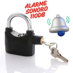 Cadeado para Bicicleta com Alarme 110db - Segurança Reforçada - 2