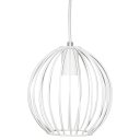 Ver imagem 4 de Kit 2 Lustres Pendente Esfera Bola Branco 18x19 cm