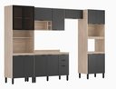 Ver imagem 3 de Cozinha Modulada Completa Firenze 330m com Balcão 120m com Tampo Mpd - Avena Touch/ Grafito Demóbile