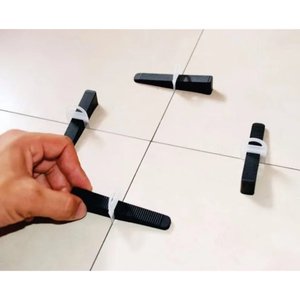 Kit 1000 Niveladora De Porcelanato Slim e 200 Unidades de Cunhas Slim TAMANHO:CLIP 3.0