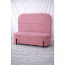 Ver imagem 1 de Kit Atenas Cabeceira e Recamier Baú 140cm Casal Suede Rosa do Lar