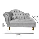 Ver imagem 3 de Mini Divã 120cm para Studio Fotografia e Sala de Noiva:cinza Escuro