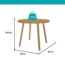 Ver imagem 2 de Conjunto Sala de Jantar 4 Cadeiras Jess Carraro Carvalho Dourado