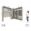 Ver mais imagens de Quarto Modulado Seletto 8 Portas 6 Gavetas MDP 288cm Bege