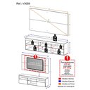 Ver imagem 5 de Rack com Painel TV 65" Flórida Multimóveis V3059