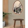 Espelho Orgânico Grande com Moldura Metal Decorativo 70x50cm Luxo - 2