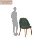Ver imagem 6 de Mesa de Jantar 180cm x 80cm Madeira Tampo Laminado Orgânico com 6 Cadeiras Ester Marrom/Jade/Imbuia