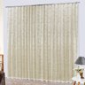 Cortina Trilho Suíço de Renda Palha Catar 4,40m x 2,50m para Trilho de 3 Metros - 1