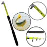 Vara De Pesca Telescópica 2,10 Metros Para Molinete - Cmik - Amarelo - 1
