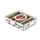 Ver imagem 1 de Cesto Organizador com Tampa 4 Divisórias Alimentos Frescos Marmita