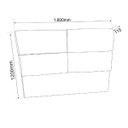 Ver imagem 3 de Cabeceira Queen Estofada 160cm Laka Espresso Móveis