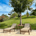 Ver imagem 4 de Kit 2 Espreguiçadeiras Lótus para Jardim e Piscina Reclinável Resistente