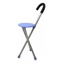 Ver imagem 7 de Bengala com Assento Banco 2 em 1 Apoio até 200kg Dobrável:azul