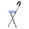 Bengala com Assento Banco 2 em 1 Apoio até 200kg Dobrável:azul - 7