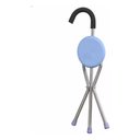 Ver imagem 5 de Bengala com Assento Banco 2 em 1 Apoio até 200kg Dobrável:azul