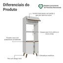 Ver imagem 3 de Torre Quente com 3 Portas 70 cm Branco Pieta Madesa